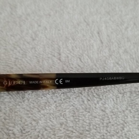 New Gucci Havana Brown Oval Sunglasses